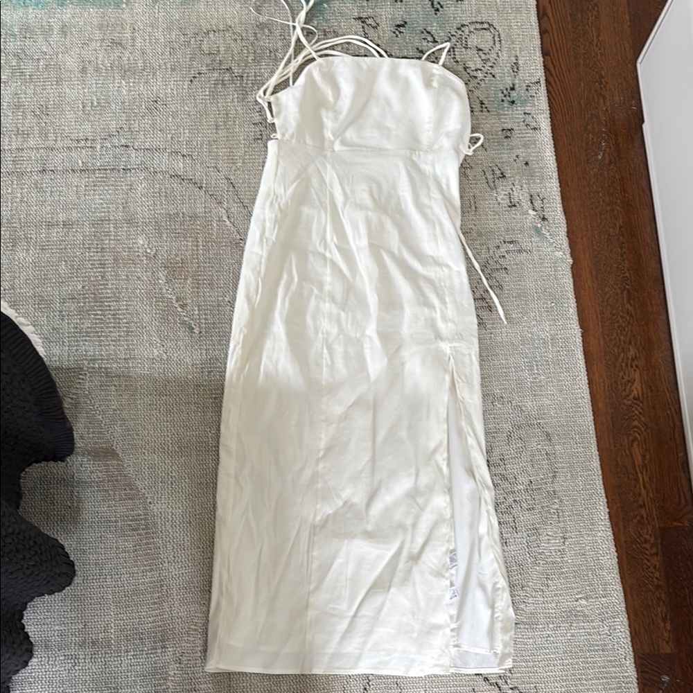 White midi Zara dress size small